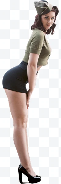 Retrato de Mujer con estilo pin-up