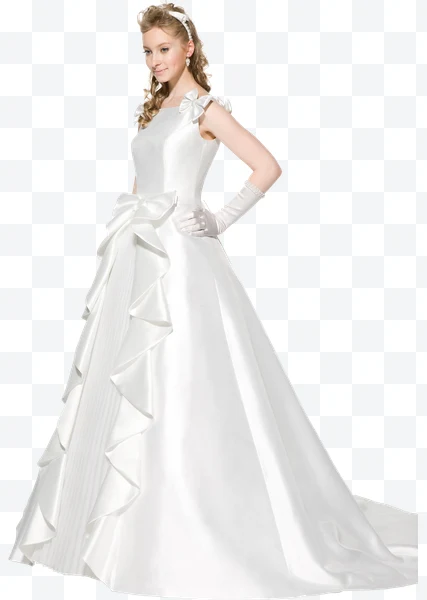 Retrato de Mujer con vestido de novia blanco