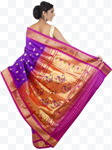 Sari tradicional indio
