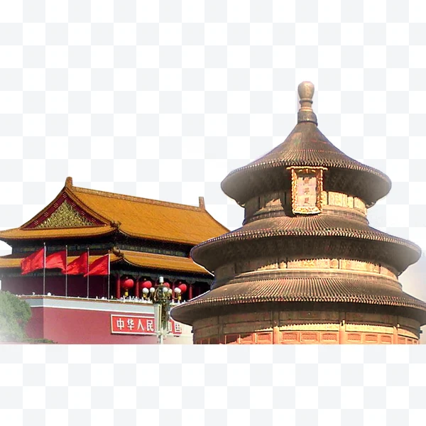 Templo del Cielo y Puerta de Tiananmen en Pekín