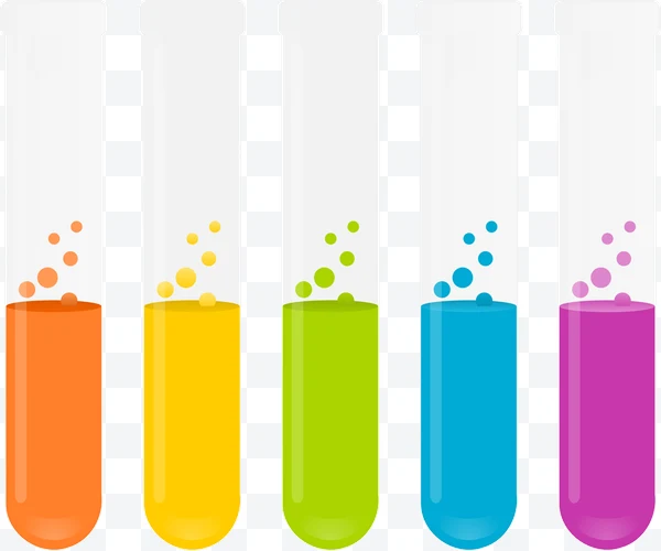 Tubos de ensayo con líquidos de colores